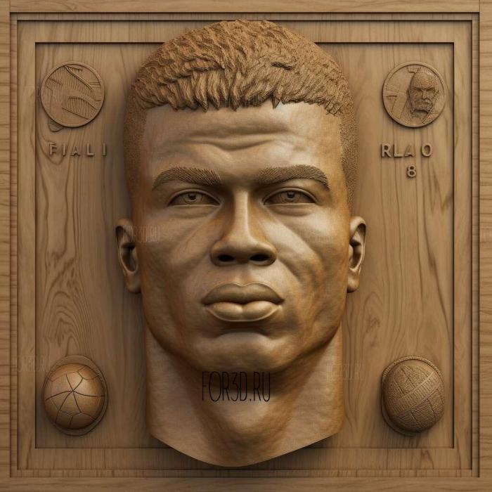 Ronaldo Nazario 1 stl model for CNC